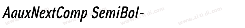 AauxNextComp SemiBol字体转换